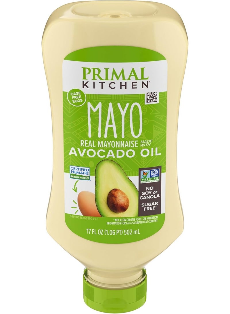 Primal Kitchen Mayo made with Avocado Oil 17 fl oz - 503ml - Image 1